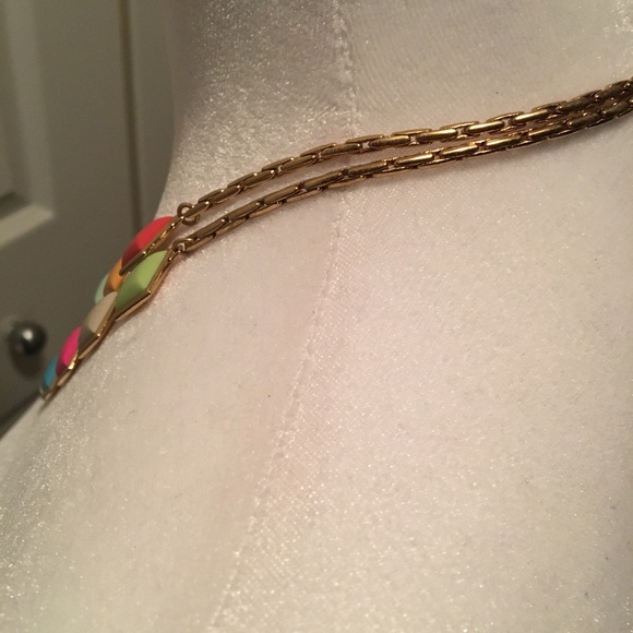 KATE SPADE NWT AUTHENTIC 12K GOLD-PLATED ENAMEL TUTTI-FRUTTI DESIGN NECKLACE - Picture 13 of 17